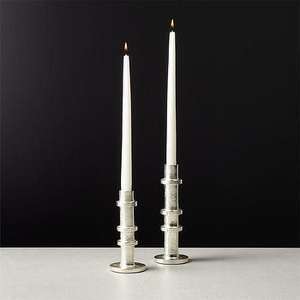 Bougeoir conique en fonte d'aluminium noir poli fini pour la décoration intérieure - Product Image 3