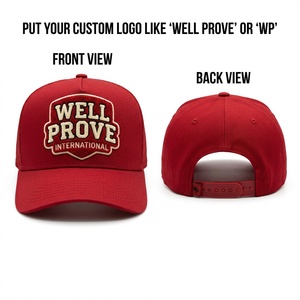Gorra Trucker Casual de Lona de 5 Paneles, Ajustable, de Secado Rápido, en Color Sólido, Diseño Personalizado, Clásica para Hombre, Venta al Por Mayor - Product Image 3