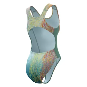 Traje de baño de competición de una pieza Pro Openback Aerial Seafoam para mujer - Product Image 2