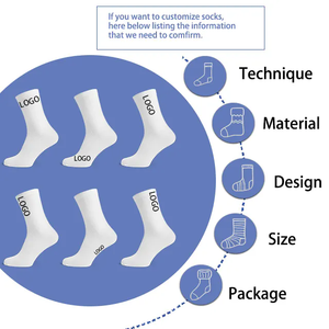 Chaussettes de sport pour hommes avec logo personnalisé en gros - 10 paires de chaussettes de performance sportive en coton mélangé, rembourrées, à séchage rapide, pour le basketball - Product Image 6