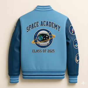 เสื้อแจ็กเก็ตผ้ากำมะหยี่สำหรับผู้ชายและผู้หญิงเสื้อแจ็กเก็ตทีมโรงเรียนผ้า100% คอตตอนสไตล์สตรีทผลิตตามสั่ง - Product Image 2