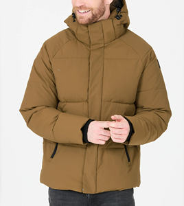 Luxury Quilted Puffer Jacket Black Bubble <b>Coat</b> Winter Warm <b>Hooded</b> Waterproof Windproof Fashion Outerwear <b>for</b> <b>Men</b> Wholesale - Product Image 1
