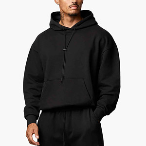 Sudadera con Capucha Oversize de Forro Polar Grueso para Hombre, Modelo 2024, con Estampado Personalizado y Bordado, Venta al por Mayor - Product Image 1