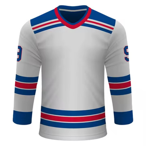 Maillot de hockey sur glace unisexe en polyester, imprimé par transfert thermique et brodé, à bas prix, le plus vendu - Product Image 4
