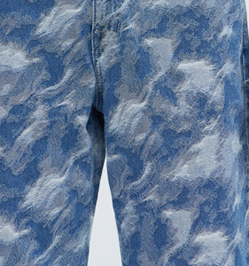 New Designer Camouflage Cargo Multi Pocket Baggy Denim Pants Wide Fit Straight Leg Camo Denim Jeans for Men - Product Image 4