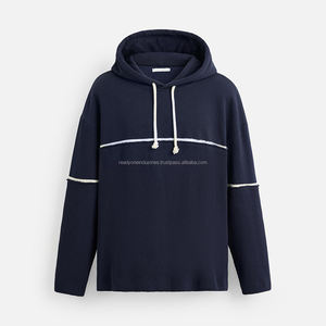 Hombres Mujeres Unisex Invierno Bordado a granel Logotipo personalizado Oversize Vintage Grueso Peso pesado Sudadera con capucha Sudaderas - Product Image 4