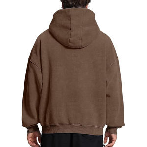 2025 Trending Men's Zipper Hoodie Logotipo personalizado Venta al por mayor Ropa deportiva 100% Cotton Streetwear Moda para invierno Estilo casual - Product Image 4