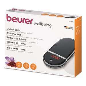 Báscula de Cocina BENESSERE KS 36 Negra 70445 2 Kg - Product Image 2