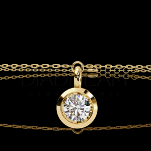 Bracelet Classique en Argent Sterling 925 Plaqué Or avec Moissanite et Diamant Sertis en Bezel pour Mariages, Fêtes et Cadeaux - Product Image 5