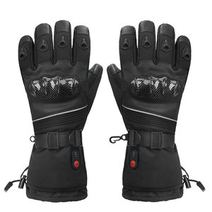 Guantes de cuero con calefacción para carreras de motos de invierno, guantes eléctricos de seguridad para muñeca para uso diario, envío directo - Product Image 2