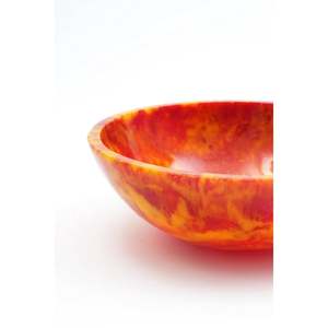 Ensaladera elegante de resina rosa, utensilios de cocina duraderos con estilo para restaurante familiar, pulido para fiestas, servicio de comida directo de la India - Product Image 4