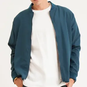 เสื้อแจ็คเก็ตบอมเบอร์คอร์ดูรอยคุณภาพสูงสำหรับผู้ชาย พร้อมปกตั้ง ลายตัวอักษร กันน้ำและกันลม สำหรับสตรีทแวร์ฤดูหนาว - Product Image 1