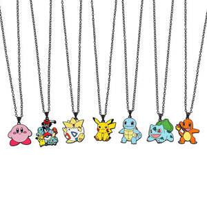Collar con Colgante de Pokémon Chapado en Oro, Cadena de Eslabones Moderna con Ópalo, Acero Inoxidable y Aleación, Regalo con Número y Dibujo Animado - Product Image 5