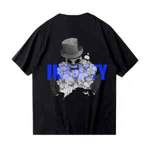 Personalizado de alta calidad Drop Shoulder Streetwear Oversize algodón hombres camiseta - Product Image 1
