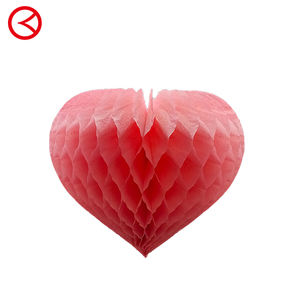 Elegant Classic Wedding Supplies Heart-Shape <b>Tissue</b> <b>Paper</b> Hanging Decoration for Christmas Wholesale - Product Image 4