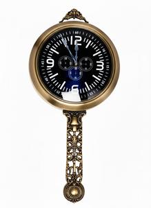 Horloge murale à pendule en bronze vintage Daniel Ashley Style antique Horloge décorative en métal à suspendre pour salon Décoration de maison de luxe - Product Image 2