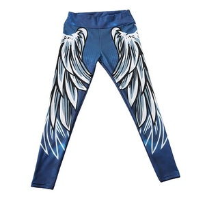 Angel Wings Quần Legging Thể Thao Yoga In Hình Quần Yoga Cạp Cao Quần Bó Tập Thể Dục Cho Nữ Tập Gym Cỡ Lớn - Product Image 6