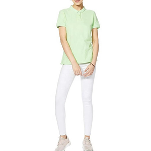 Camisa de Manga Corta Casual para Mujer, de Algodón Transpirable de 210g, con Botones Clásicos, Impresión de Logotipo Personalizado, Envío Inmediato, Alta Calidad - Product Image 6