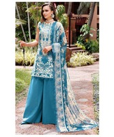 Haut/Kurta/Kurti de créateur en géorgette brodé avec sequins et dupatta marron pour femmes adultes, imprimé numérique