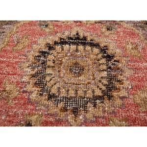 Alfombra de Lana Anudada a Mano Someplace in Time con Patrón de Medallón Rojo y Naranja para Uso Doméstico-EA-3008(Cs-02) - Product Image 3