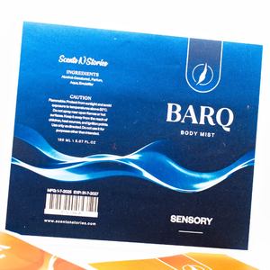 High Quality Custom Printed UV Matte Perfume Labels Waterproof Silver Chrome Metalized PVC Sticker for Skin Care Lipstick <b>Lotion</b> - Product Image 3