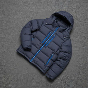 Veste d'hiver personnalisée pour homme Veste matelassée grande taille à l'épreuve du vent avec logo imprimé personnalisé Veste à bulles pour hommes de style Hip Hop pour l'extérieur - Product Image 3