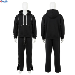 Conjunto Deportivo Informal de Dos Piezas con Capucha Unisex BI-58 de BOBBIN INDUSTRIES, Logotipo Personalizado, Triple Cremallera, 100% Poliéster, Reversible para Invierno - Product Image 1