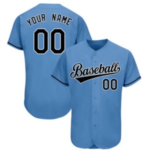 Camiseta de Béisbol Personalizada para Hombre, Transpirable, Talla Grande, 100% Poliéster, Manga Corta, Cintura Elástica, Bordado, Secado Rápido - Product Image 1