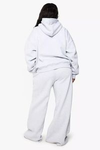 ชุดวอร์มผู้หญิงแบบสวมหัวมีฮู้ดปักลายโอเวอร์ไซส์คุณภาพสูง - Product Image 5