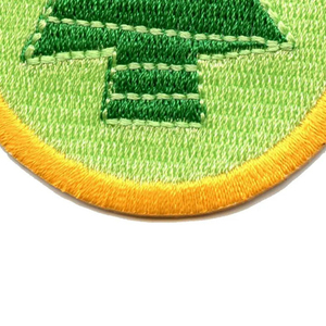 OEM ODM étiquette tissée de broderie personnalisée patchs personnalisés tissu sergé personnaliser couleur fer sur les patchs de broderie découpés au laser - Product Image 6