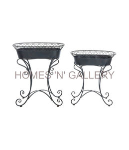 Support de jardinière de style traditionnel fait à la main de concepteur supérieur support de pot de fleur décoratif pour jardin extérieur et maison - Product Image 5