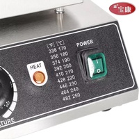 2025 Hot Top Vente 110v /220v Électrique 2pcs Carré Gaufrier Commercial Gaufrier Machine pour Restaurant