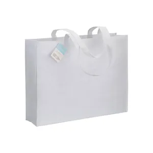Sacs promotionnels écologiques personnalisés en R-PET à soufflets pour le shopping - Product Image 2