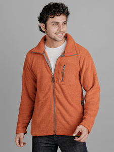 Veste Sherpa en polaire polaire 100% polyester pour hommes, fermeture à glissière, tendance, design brodé respirant, vêtements d'hiver - Product Image 4