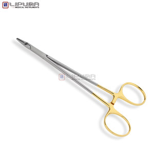 Soporte de aguja quirúrgico RYDER de 6 ''(15cm) con mango de anillo de trinquete, fórceps de mordazas rectas, fuente de alimentación Manual, instrumentos médicos - Product Image 6