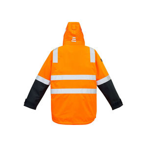 Vêtement de sécurité, veste bomber haute visibilité pour les travailleurs du bâtiment, uniforme de chantier personnalisé, veste avec col montant - Product Image 5