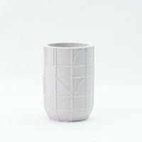 Offre Spéciale – Ensemble d'accessoires de salle de bain 5 pièces en béton beige effet terrazzo coloré, haute qualité résine, écologique et personnalisable