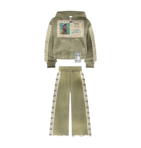 Conjunto Deportivo de Diseño Unisex para Invierno, Casual, con Capucha, Tallas Grandes, Transpirable, Ligero, Ecológico, 100% Algodón, Personalizable - Product Image 6