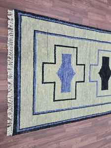 Alfombra de alta calidad 3x10, 2,6x12 bordado moderno Gran Corredor Alfombra de lana anudada a mano Vintage decoración del hogar alfombra y alfombra - Product Image 2