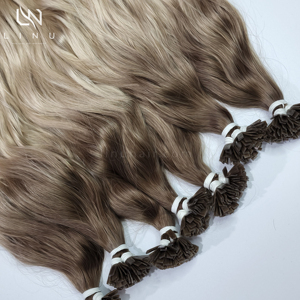 สำหรับการต่อผมมนุษย์แบบ100% ผมจริงวิกต่อทรงหลวมปลายแบนสีคลื่น100กรัม - Product Image 1