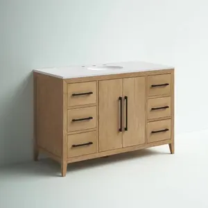 Lavabo da bagno in teak 6 cassetti mobili da bagno