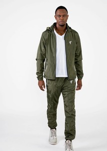 Survêtements coupe-vent en tissu nylon imperméable léger pour hommes Impression réfléchissante Logo personnalisé brodé OEM d'impression de logo - Product Image 4