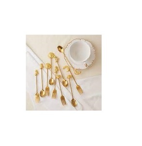 Ensemble de fourchettes en laiton de taille moyenne Look simple pour la table à manger Fourchette en laiton et couverts de meilleure conception Fourchette en laiton unique - Product Image 5