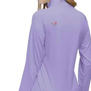 Haute qualité grande taille confortable et couleurs personnalisées et logo t-shirt à demi-zip pour femmes en stock - Product Image 5