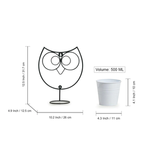 Modern Luxury Indoor Hanging Planter Stand with Round <b>Galvanized</b> <b>Bucket</b> White Metal Style for Flower Pots & Planters - Product Image 4