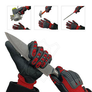 Guantes de Seguridad Industriales con Forro de HPPE Resistentes a Cortes, Guantes de Protección contra Impactos para Campos Petroleros, Personalizados - Product Image 3