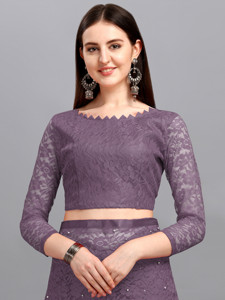 Saree léger de style Bollywood avec chemisier auto-conçu pièce de mariage indien vêtements ethniques pour les fêtes d'hiver pour l'exportation - Product Image 3