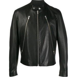 แจ็คเก็ตมอเตอร์ไซค์หนังแกะแท้คุณภาพสูงปี 2025 ดีไซน์ใหม่ กันน้ำ ระบายอากาศ สไตล์วินเทจ กอธิค ไม่มีปก - Product Image 3