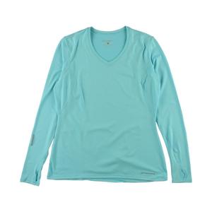 Brooks Essentail Ls Camisetas y camisetas deportivas con cuello en V para mujer Color: Helium 100% auténtico - Product Image 4