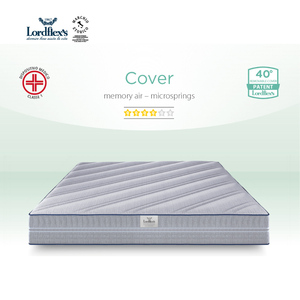 Housse de luxe 160x190 fabriquée en italie, matelas à ressort, à mémoire de forme, housse amovible, lit king size, meubles de maison - Product Image 1
